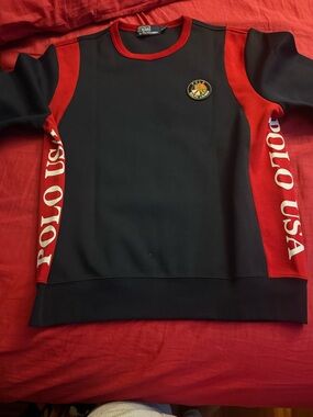 Polo by Ralph Lauren Men's Crewneck polo usa cookie ski ⛷️ sweatshirt